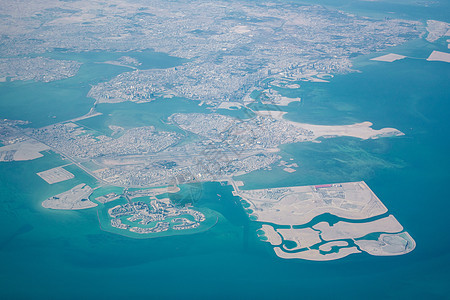 巴林的空中观点景观建筑物港口鸟瞰图国家旅行海洋地标城市天线图片