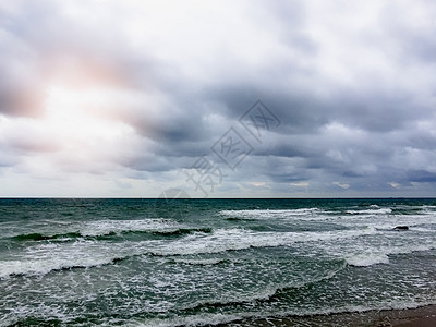 海洋 天空 海滩 阳光和云蓝色白色海浪晴天太阳海景热带假期日落旅行图片