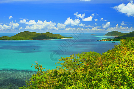 科马乔萨马桑海滩美丽蓝色海景游客码头沿海岩石风景热带天堂海湾旅游天空图片