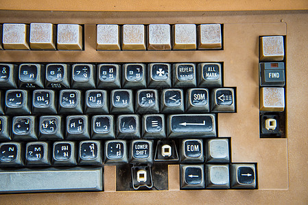 键盘打字机文档古董按钮机器软垫金属办公室打印作者图片