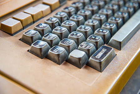 键盘棕褐色按钮酒吧作者技术软垫金属钥匙作家商业图片