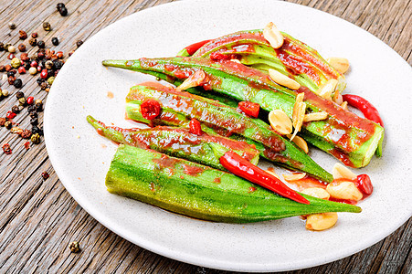 秋花的蔬菜菜盘异国素食盒子热带收成饮食香料情调手指植物图片