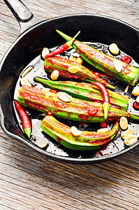 秋花的蔬菜菜盘盒子平底锅香料热带情调美食植物收成素食异国图片