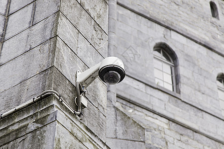 监视摄像头间谍蓝色危险犯罪监控记录警察安全监视器视频图片