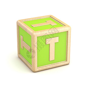 字母 T 木制字母块字体旋转  3个幼儿园公司教育盒子拼写木头学习首都立方体游戏图片