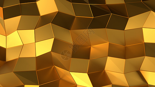 豪华金色抽象三角背景建筑盒子材料3d魅力技术顶点宏观金属奢华图片