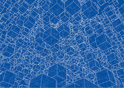 抽象框背景创造力技术横幅推介会商业3d科学艺术立方体小册子图片