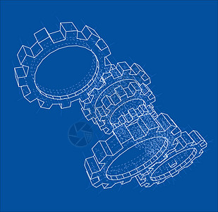 3D 齿轮  3d 它制作图案圆圈装置车轮商业机器圆形工业传动艺术草稿图片