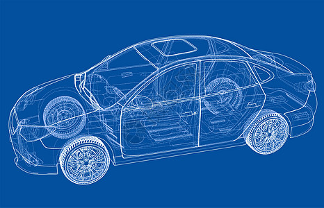 汽车  画概念车  3d 它制作图案轿车运输草图家用车货物跑车框架技术车轮汽车背景