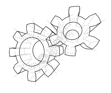 3D齿轮  3d 它制作图案工业机器蓝图力学圆圈商业工程纽带蓝色技术图片