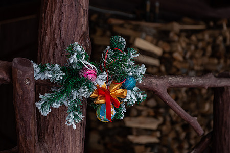 新年准备就绪季节森林墙纸房子小屋庆典木头假期旅行降雪图片