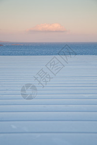 白色的木板落日的天空 硒日落剪辑热带码头桌子蓝色产品假期木头海洋图片