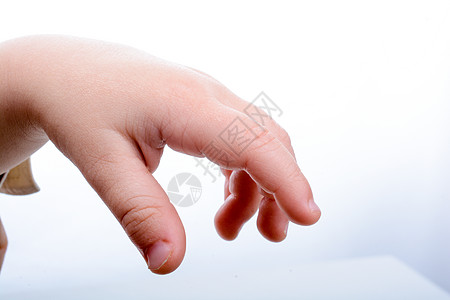 婴儿的手拇指棕榈指甲居住手指图片