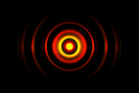 红色数字声波或圆形信号 抽象背景图片