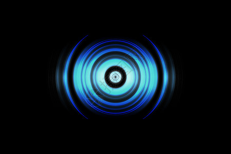声波震动蓝光和圆环旋转的音波镜片圆圈火花星系反射库存上网信号涡流海浪图片