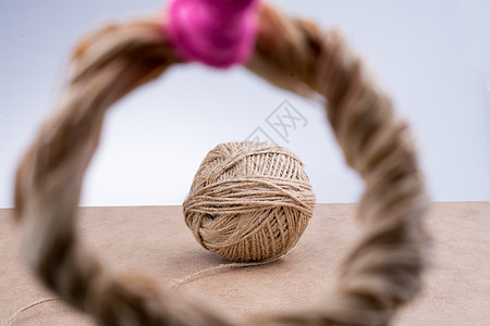 作为线索背景的绳子细绳纤维绳索套索亚麻图片