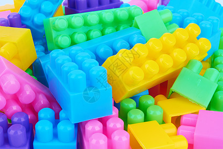 塑料童年幼儿园红色蓝色盒子玩具乐趣教育构造砖块图片