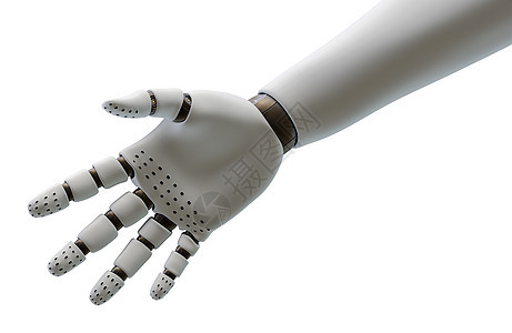 白色机器人电脑机器人手手势手指互联网界面手臂活力3d科学图片