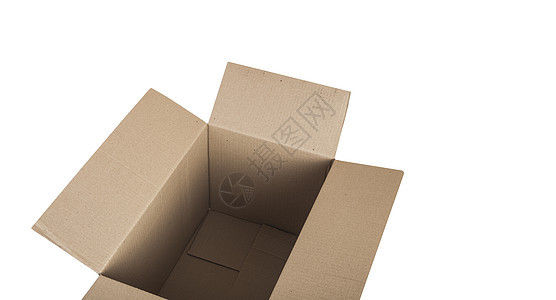 纸板纸箱打开 运输物品包装空白木板邮件白色纸盒牛皮纸船运棕色木头图片