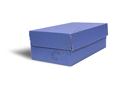 在白背景上隔离盖子的纸箱纸板送货购物立方体礼物盒子正方形贮存空白包装图片
