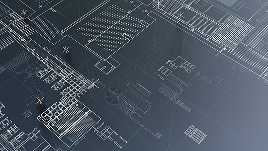 与白线的抽象技术背景处理芯片数据代码贮存电路电子产品网络蓝色格式图片