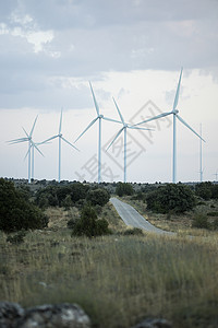 风车 风力涡轮机 电力和能源图片