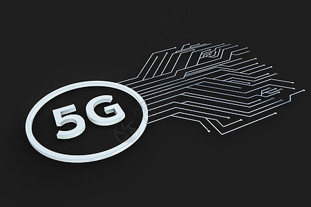 3d rendering5g 字体和电路背景互联网研究系统定位科学商业渲染电脑速度数据图片