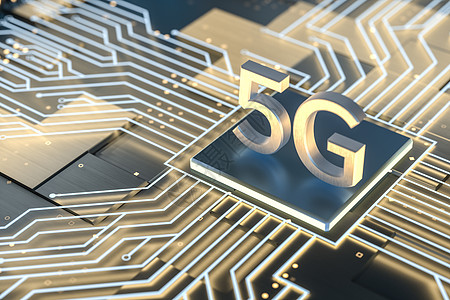 3d rendering5g 字体和电路背景全球数字处理器蓝色3d芯片科学互联网商业信号图片