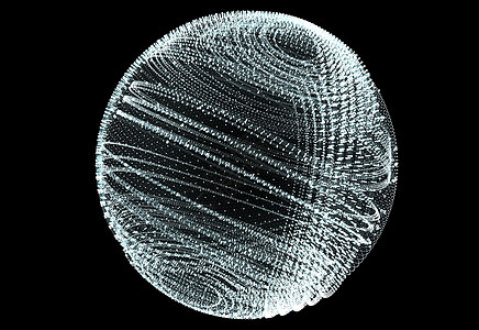 抽象领域  3D插画网格圆圈互联网框架技术点球几何学格子科学球体图片