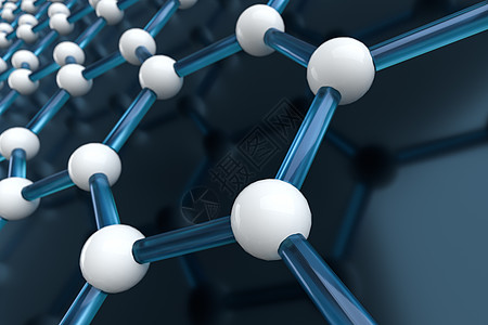 六角拼接线3d渲染图蓝色遗传学六边形蜂窝化学墙纸创新技术工程建筑学图片