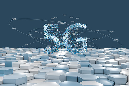 大抽奖艺术字5G字体设计3d渲染电子产品碎片科学立体声创新数据商业互联网电脑信号背景