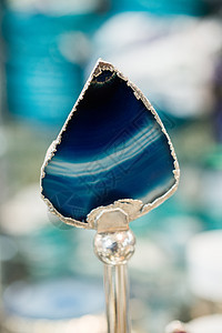 天然矿物宝石一块块石头宏观岩石水晶矿物学收藏首饰蓝色玫瑰珠宝图片