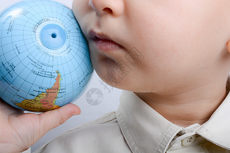 拥有一个地球的婴儿学习行星教育教学世界子午线图片