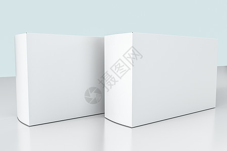 3包装盒与白色背景品牌插图商品包装推介会3d渲染挫败广告零售图片