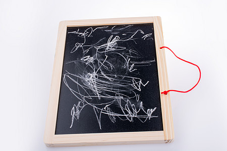 肮脏黑黑板课堂木头粉笔学校班级白色教育空白木板绘画图片