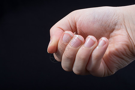 人手的五根手指部分可见于目光问候语美丽数数数字指甲倒数个性化手势棕榈拇指图片