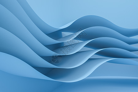 3d 渲染曲线纸颜色背景线条艺术剪纸圆形滚动丝带波浪状商业海报海浪图片