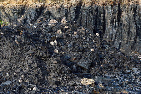 采煤业l石头矿石材料库存萃取矿物探索商品木炭煤炭图片