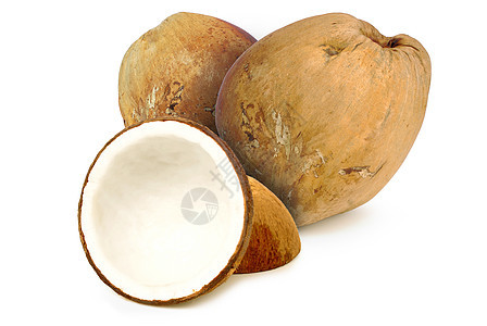 干椰子球椰树排毒坚果薄片食物水果棕榈可可减肥沉淀物图片