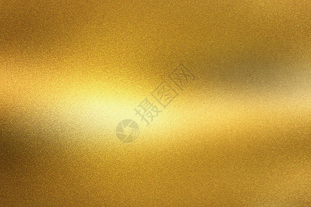 闪亮的金色箔波浪金属纹理背景图片