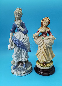 人的陶瓷数字玩具女孩打扮裙子奢华娃娃金发女郎制品帽子假期图片