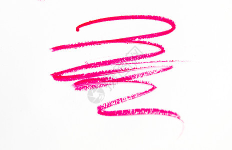 化妆铅笔隔离在白色背景上美容和化妆概念口红魅力艺术家涂鸦收藏刷子艺术珊瑚嘴唇绘画图片