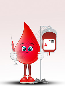 血滴血插图保健药品医院卡通片血型卫生红细胞图片