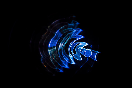 雷达中的声波设计技术运动体积蓝色收音机圆圈液体催眠墙纸图片