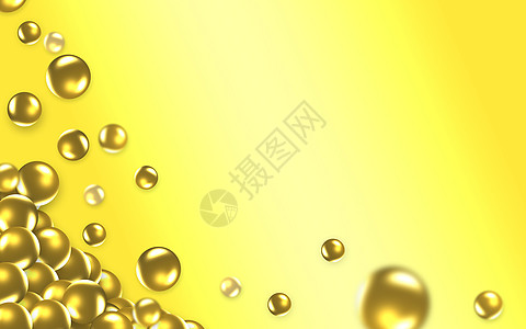 黄金球艺术按钮阴影珍珠金子圆形气泡黄色网络标识图片