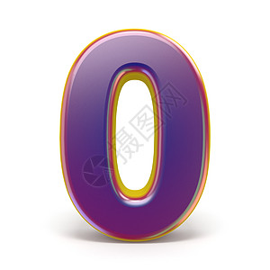 ZERO 0 紫色字体黄色图片