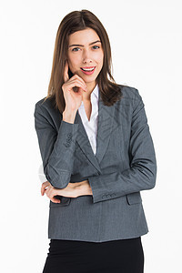 商业妇女的纵向特征思维经理女性商务人士工作室质疑职业员工情感图片