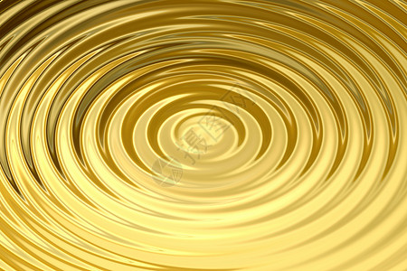 带有液体波纹 抽象背景纹理的金色黄金水环图片
