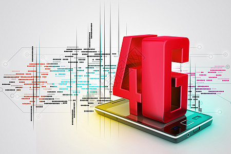 带 4G 的智能电话信息数据通讯速度电讯云计算全球媒体技术电子商务图片