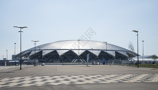 2018年在俄罗斯主办国际足联世界杯的城市萨马拉FIFA场地竞赛景观体育场金属看台宇宙世界游戏足球图片